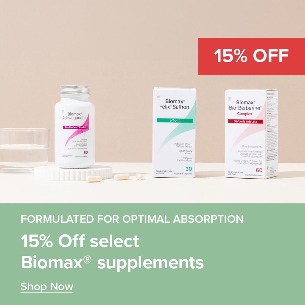 15% Off Select Biomax Supplements